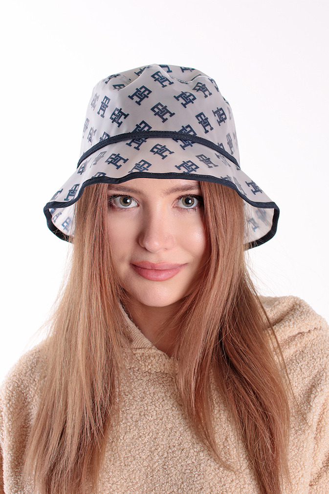 Kék-fehér kalap TH Monogram Water Repellent Bucket Hat