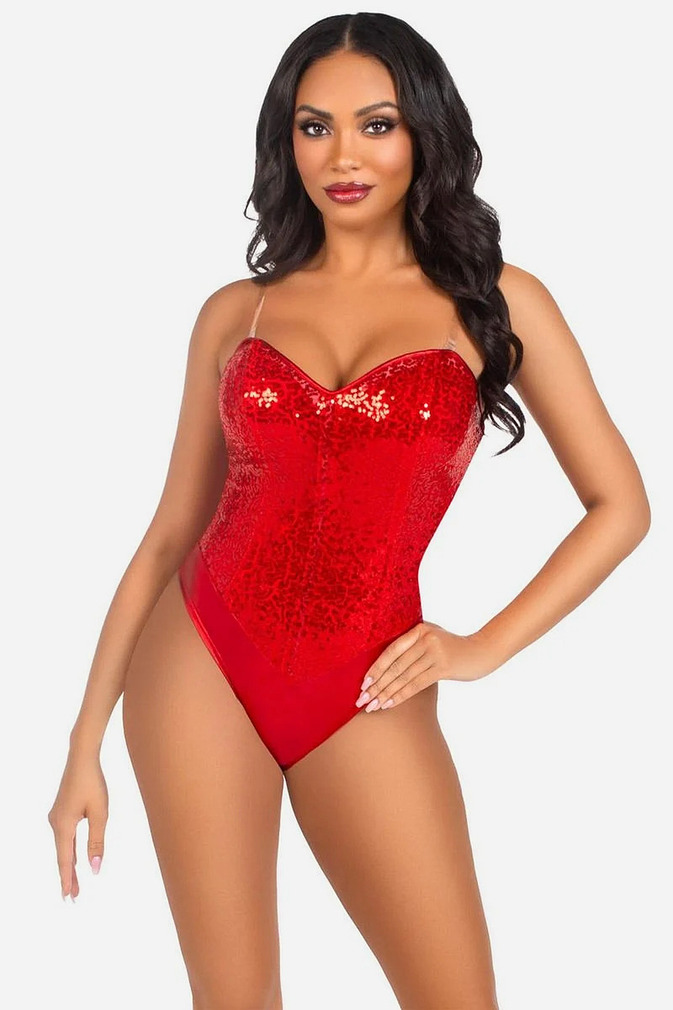 Piros szexi body 2786