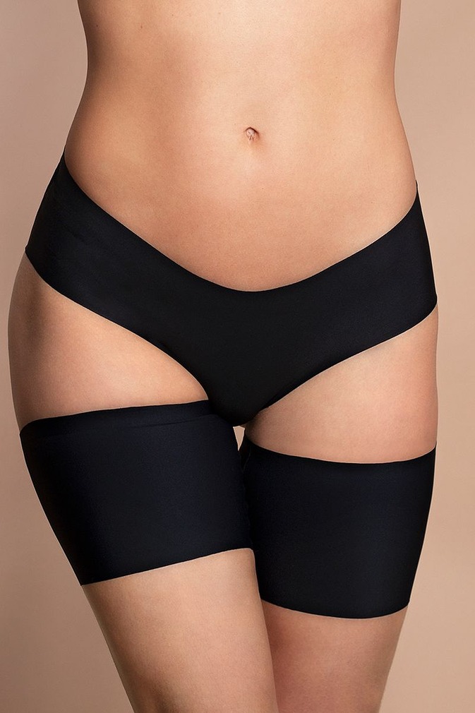 Fekete kidörzsölésgátló combszalag Thigh Band Fabric