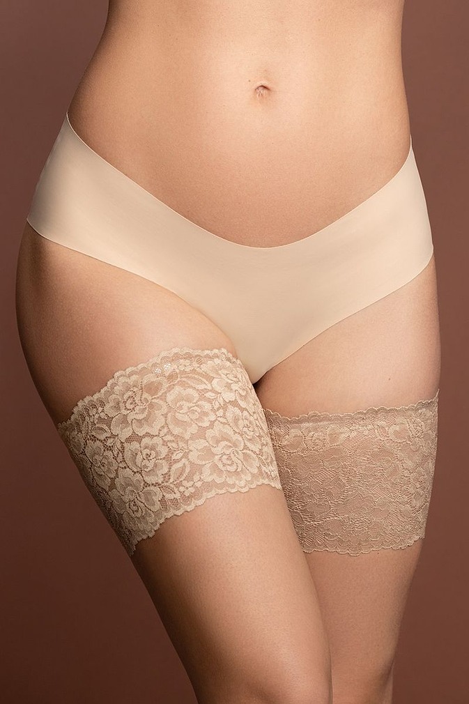 Testszínű csipkés kidörzsölésgátló combszalag Thigh Band Lace