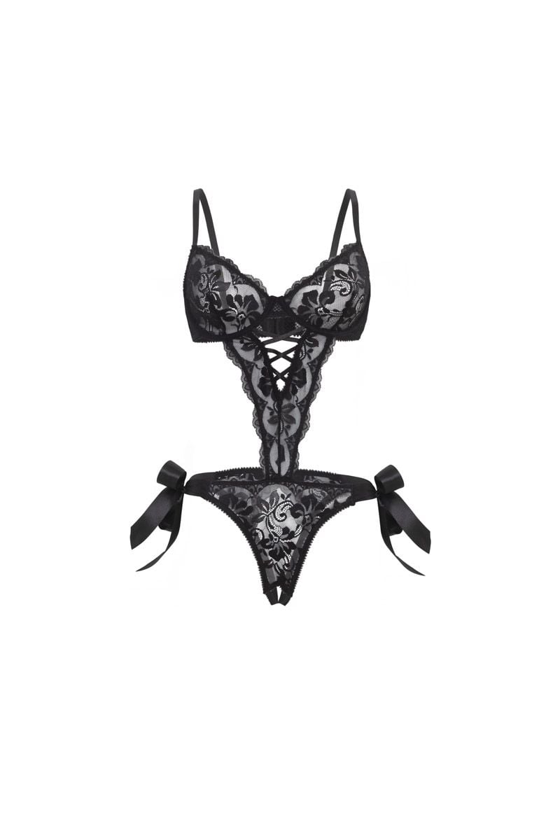 Fekete crotchless body Charlee