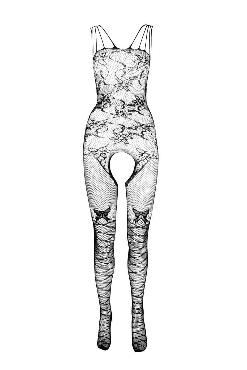 Fekete bodystockings BS076