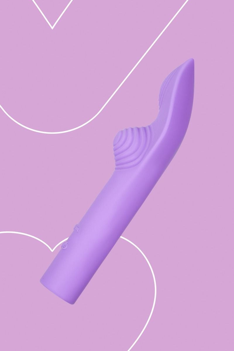 Lila vibrátor a csikló stimulálásához Luna Charm 15cm