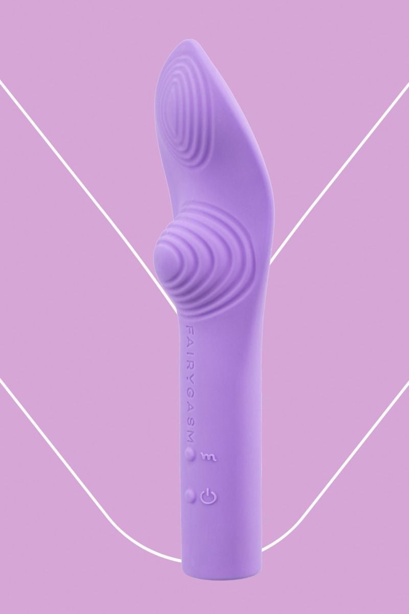 Lila vibrátor a csikló stimulálásához Luna Charm 15cm