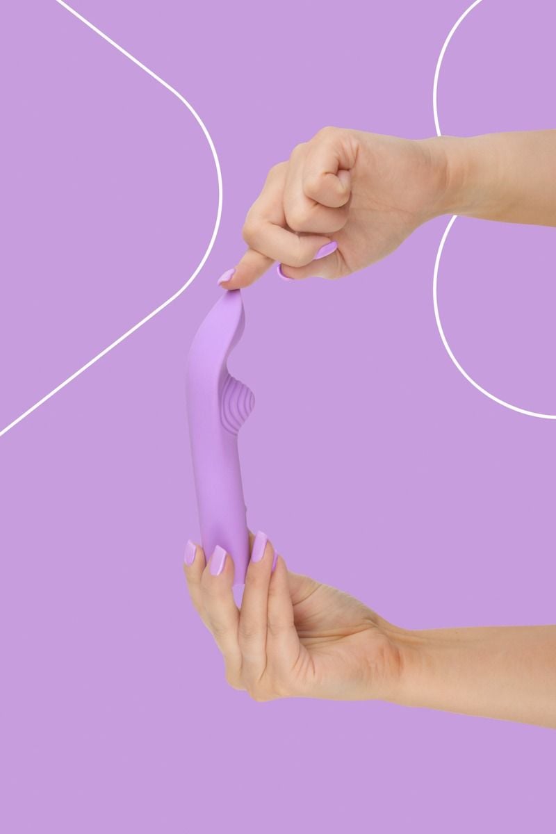 Lila vibrátor a csikló stimulálásához Luna Charm 15cm