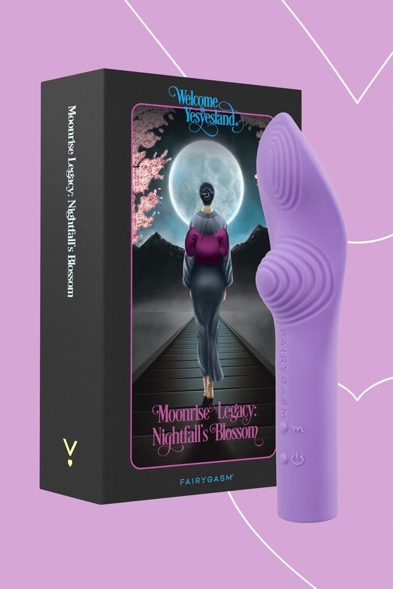 Lila vibrátor a csikló stimulálásához Luna Charm 15cm