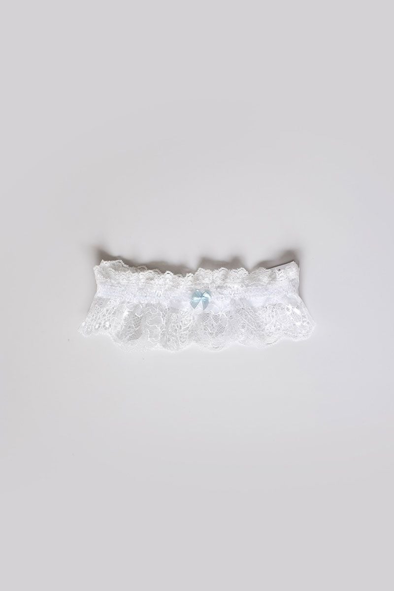 Esküvői krémszínű harisnyakötő Gina Wedding