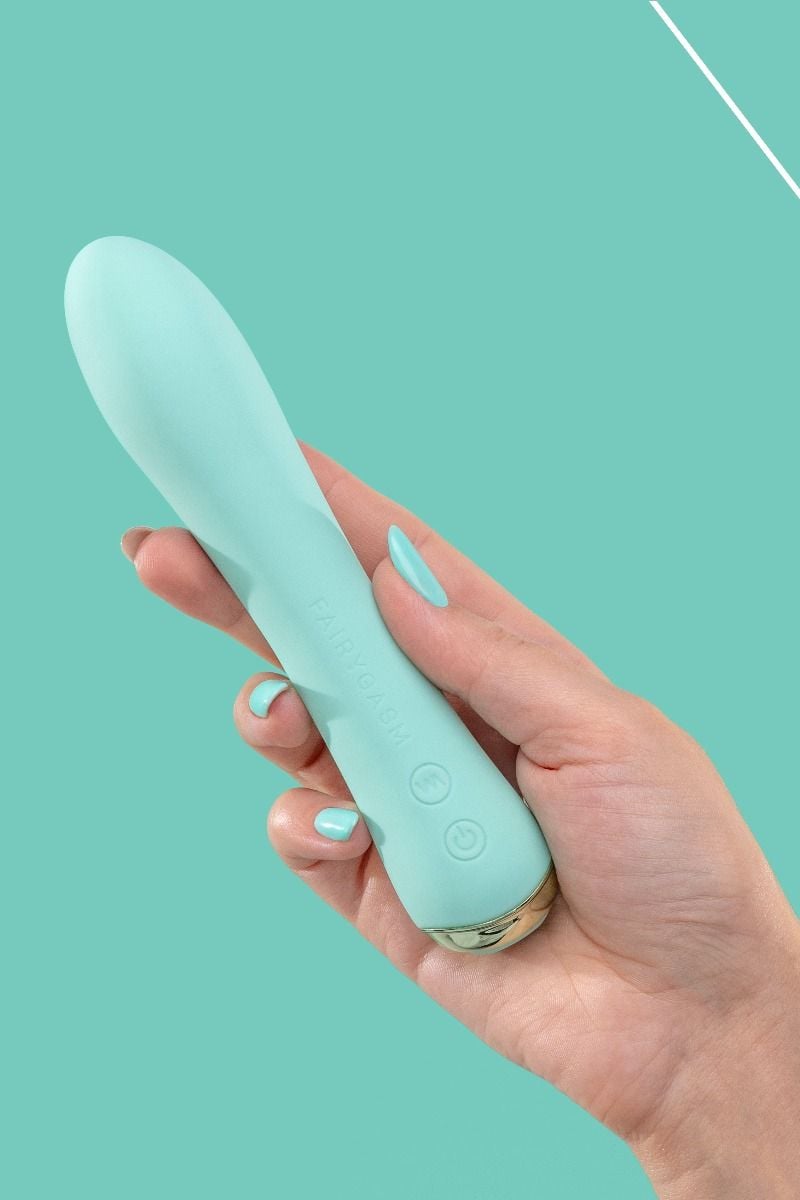 Zöld fűthető vibrátor WowGenie 17,5cm